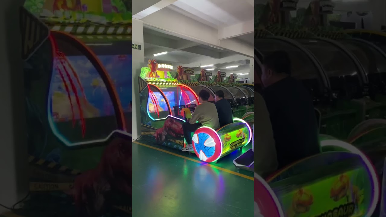 Indoor Coin Operated Dinosaur Land Ball Shooting Arcade Game Machine - 2 players ball-shooter game