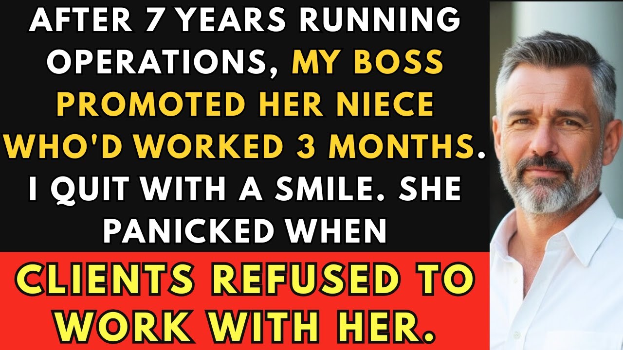 Boss gave PROMOTION to her NIECE after 3 months, so I QUIT after 7 years of HARD WORK