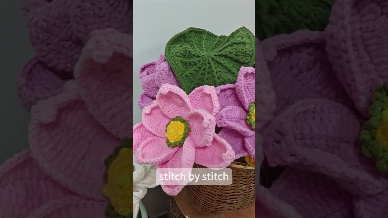 Crocehtlotus #crochetlotus #calmvibesonly #crochethomedecor