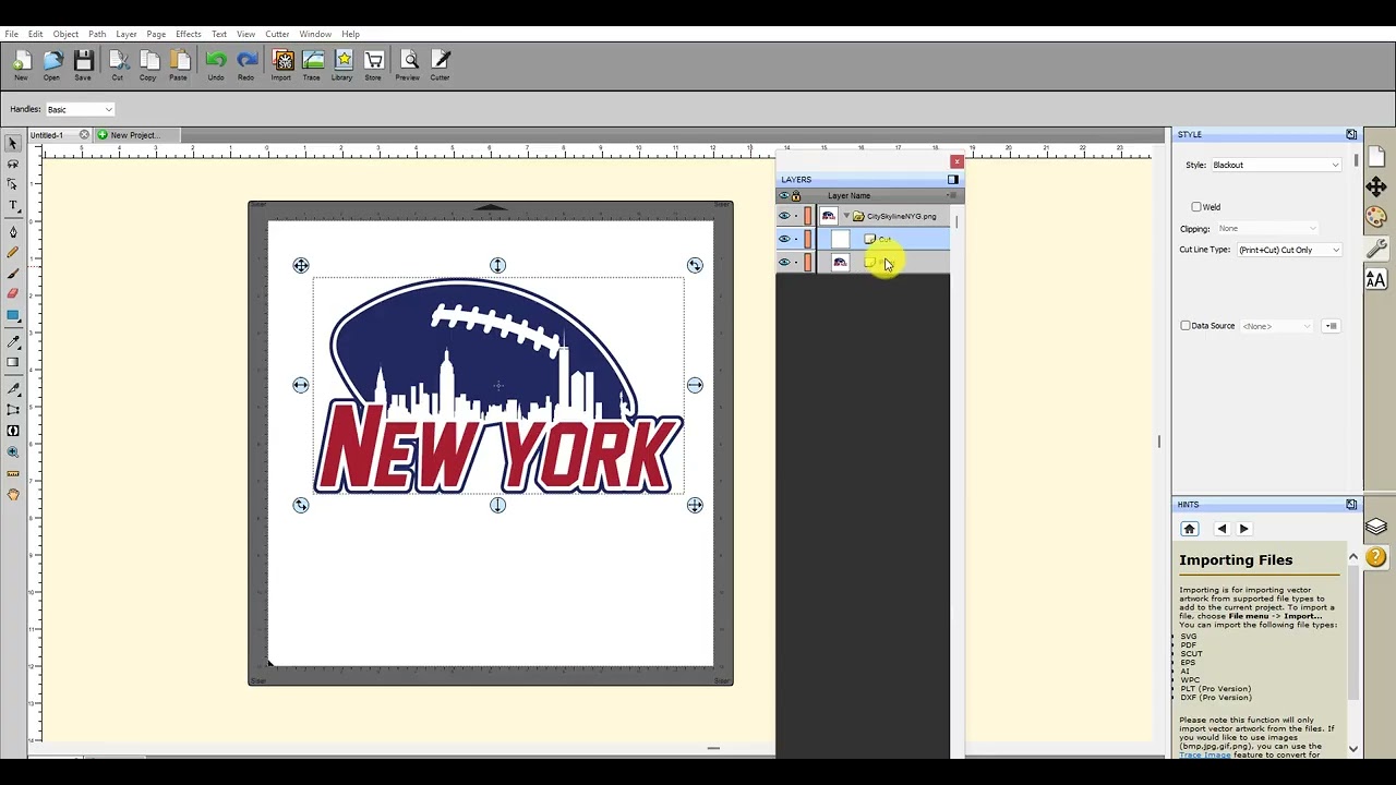 SCAL6   Importing Both SVG and PNG Versions of a Cutting File
