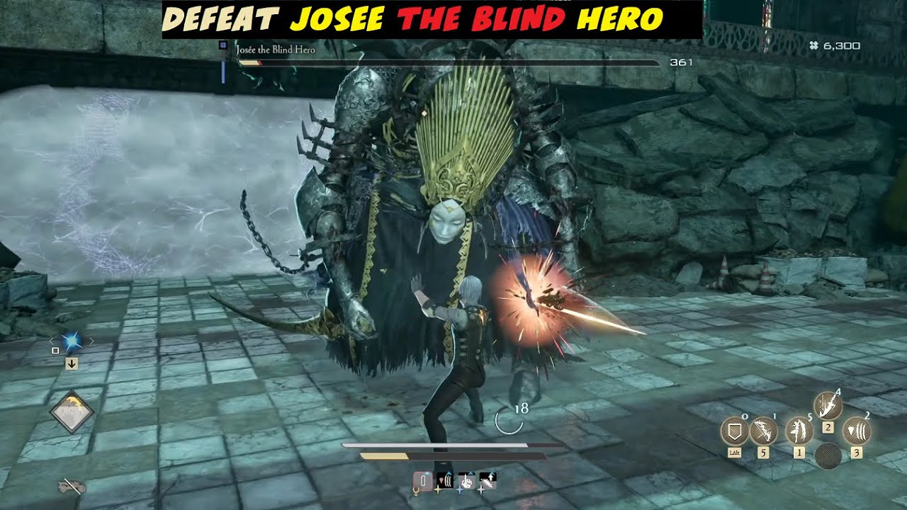 Josee the Blind Hero Boss Fight in Code Vein 2