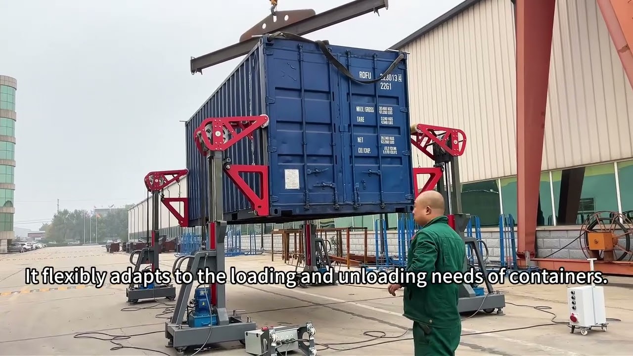Our container handlers: on-demand loading/unloading. Welcome bosses&mdash;spot & exports available!