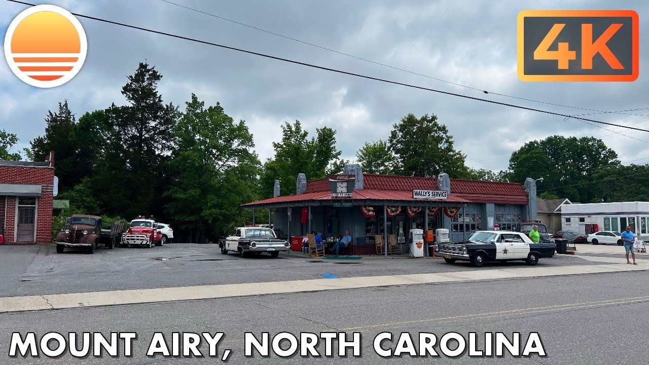 Mount Airy, North Carolina! Drive with me through a North Carolina town!