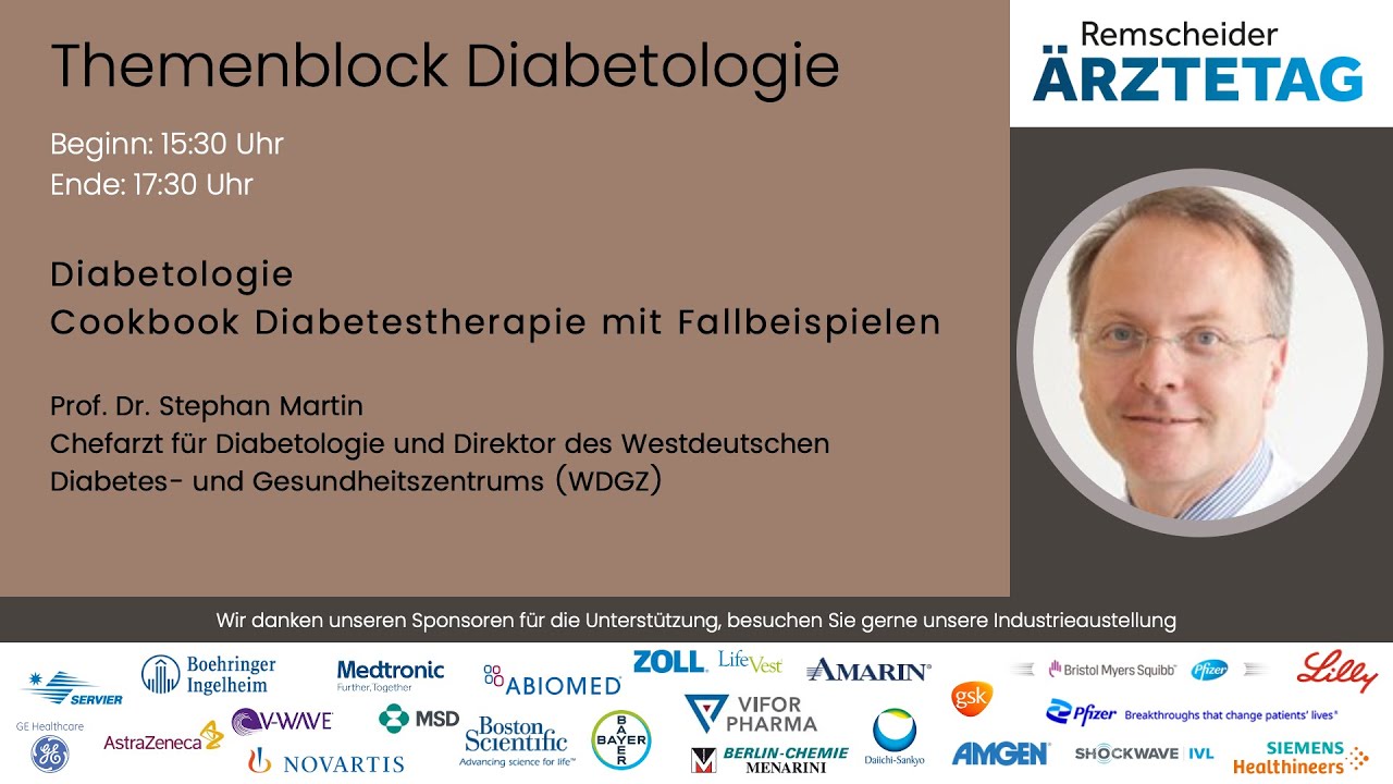 Remscheider Ärztetag 2022 - Diabetologie, Prof. Dr. Stephan Martin