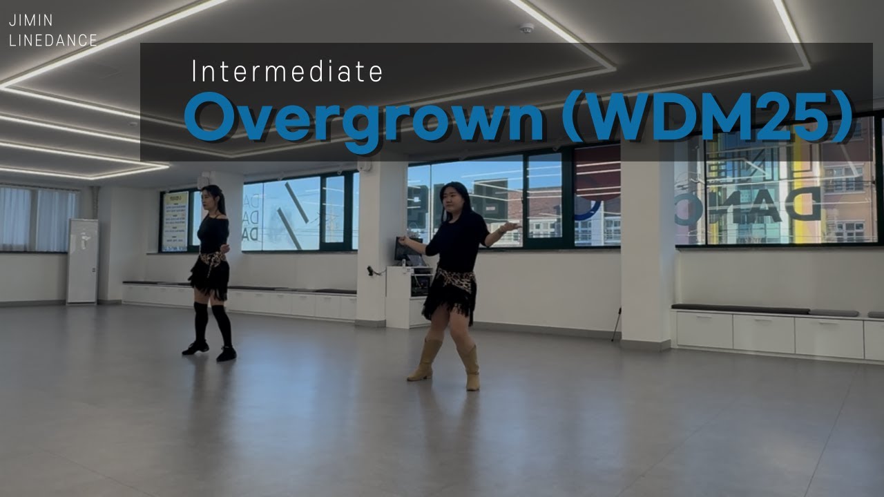 [Demo]  Overgrown (WDM 25) / Intermediate / 오버그로운 / 박지민, 김혜미 / 지민라인댄스 / JIMIN LINEDANCE
