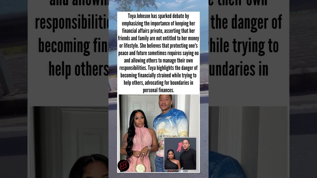 Toya Johnson: Set boundaries; your success isn’t others' financial freedom. 