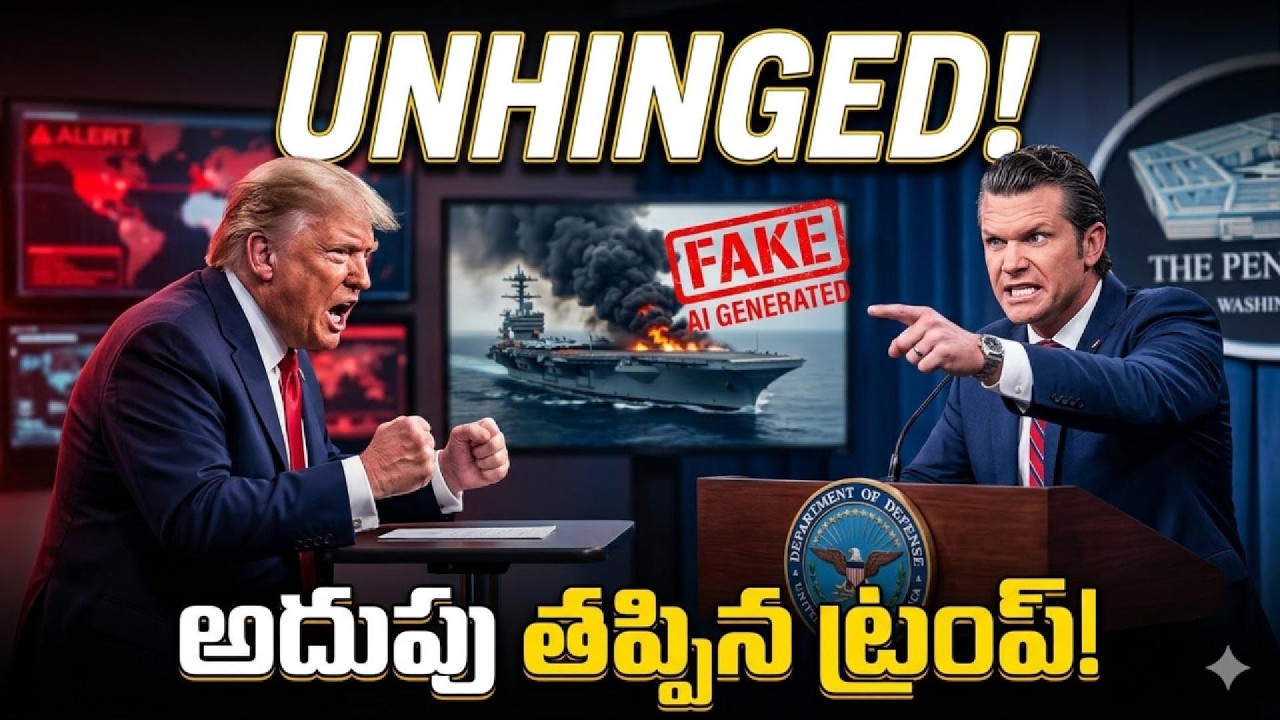 Unhinged and Unglued: బెడికొడుతున్న ఇరాన్ యుద్ధం; మీడియా తో యూద్ధానికి సిద్ధం.