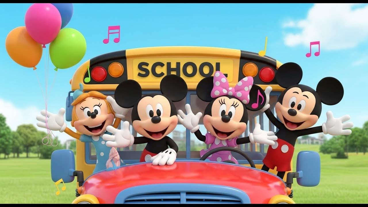 🎒🚌 Mickey & Minnie’s Fun School Bus Adventure | Sing & Play with Friends 🎶🐭