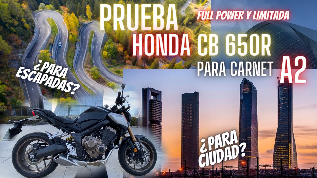✅PRUEBO la NUEVA HONDA CB650R Full 2021 🚀 y Limitada para CARNET A2, ¿Mejor que la R1?