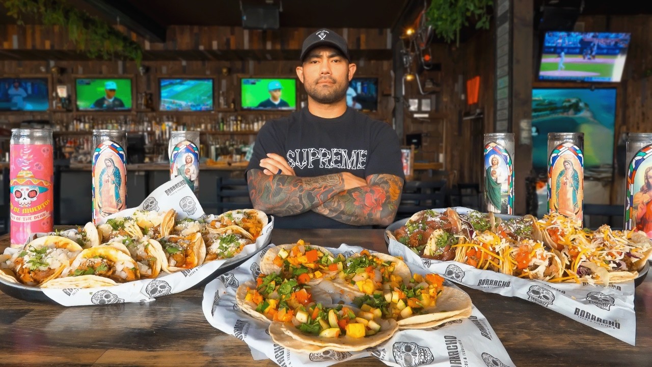30 Minutes To Eat As Many STUFFED Double Shelled Tacos As You Can! : Borracho Tacos & Tequileria