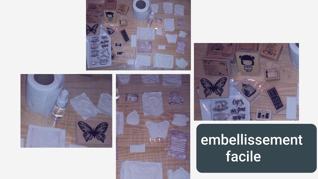 Embellissements fait en papier wc/tres facile et rapide/tuto.