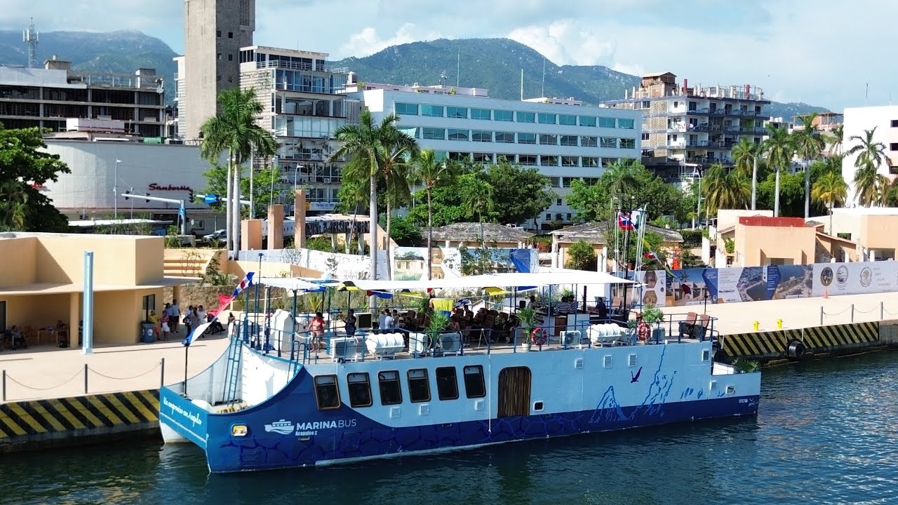 Nos subimos al MARINABUS el nuevo transporte marítimo en Acapulco 🛳️🤳🌊