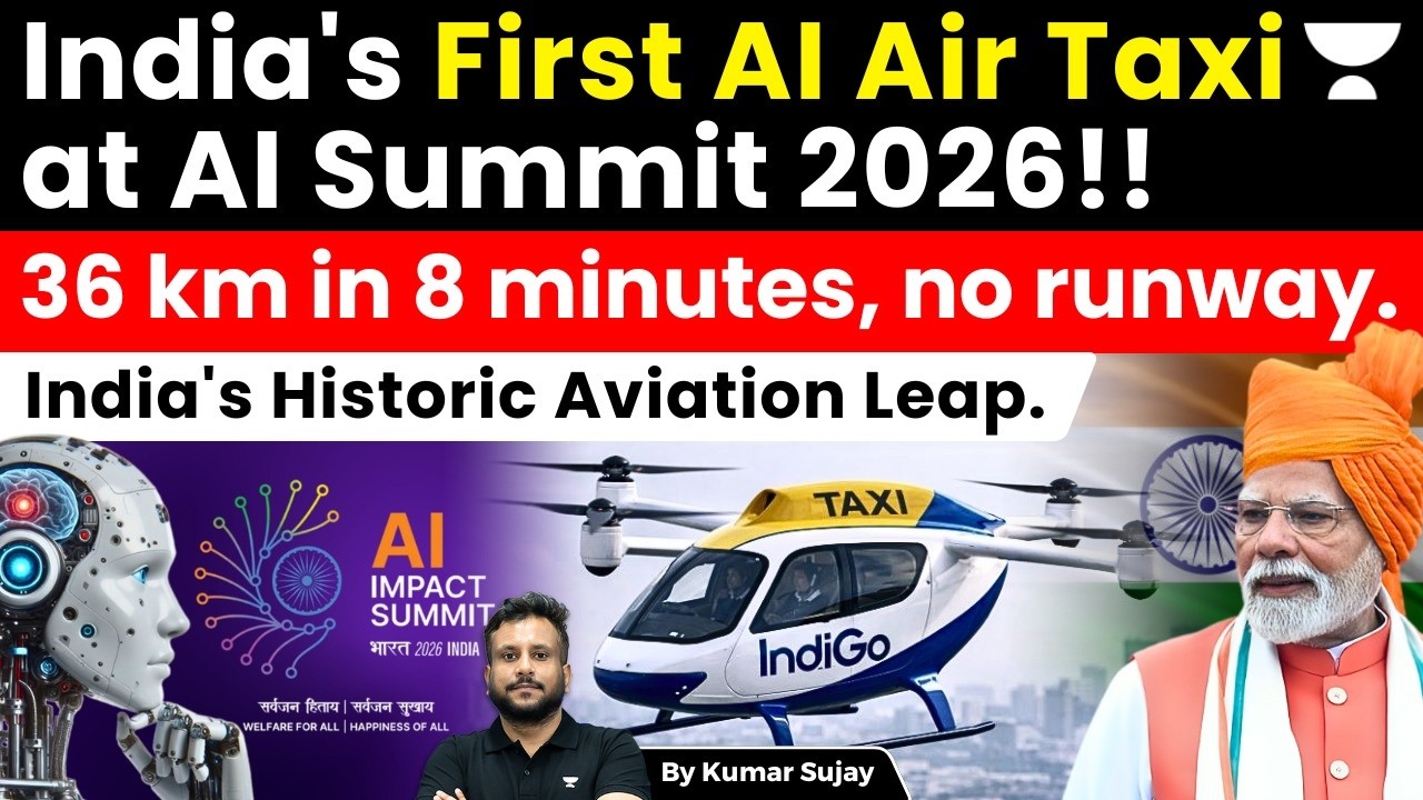 India's AI Impact Summit surprises with India’s first flying AI taxi. Has India's AI Moment Arrived?