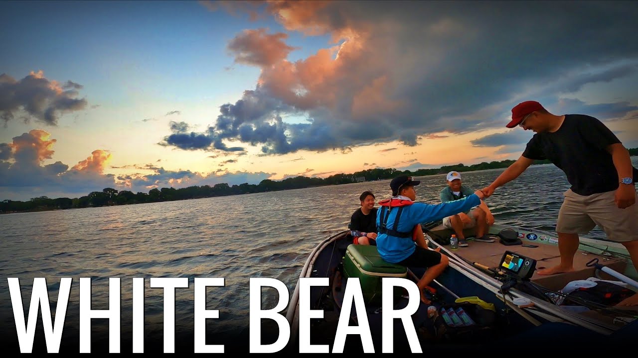 Summer Bass Fishing at White Bear Lake, Minnesota