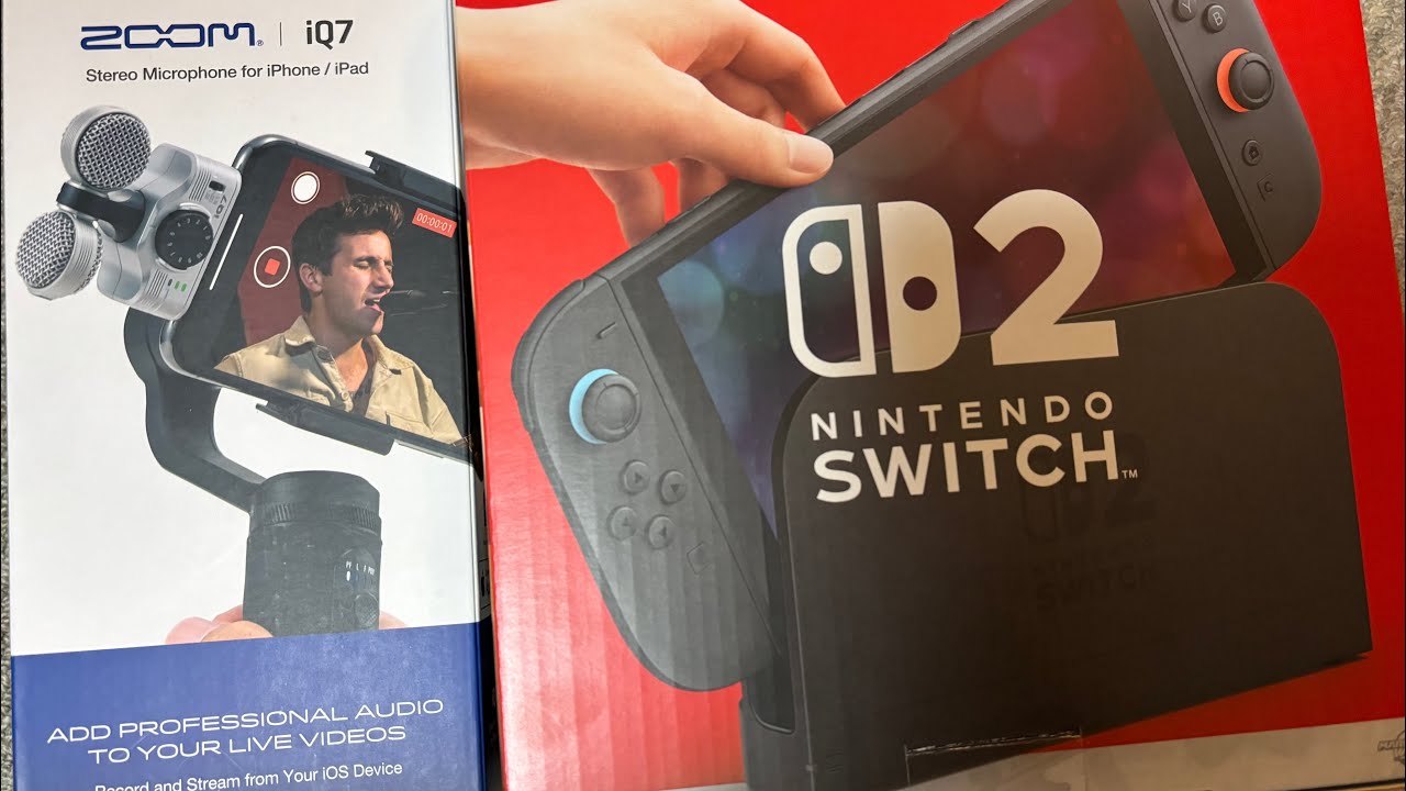 Switch2を柏ビックカメラで買ってきたよ　zoom iQ7マイク🎙️も買ったから撮ってみたよ　[開封の儀]