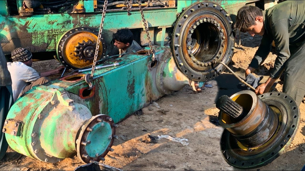 Caterpillar 120H Grader Chain drive differential Gear Repair and bush fitting