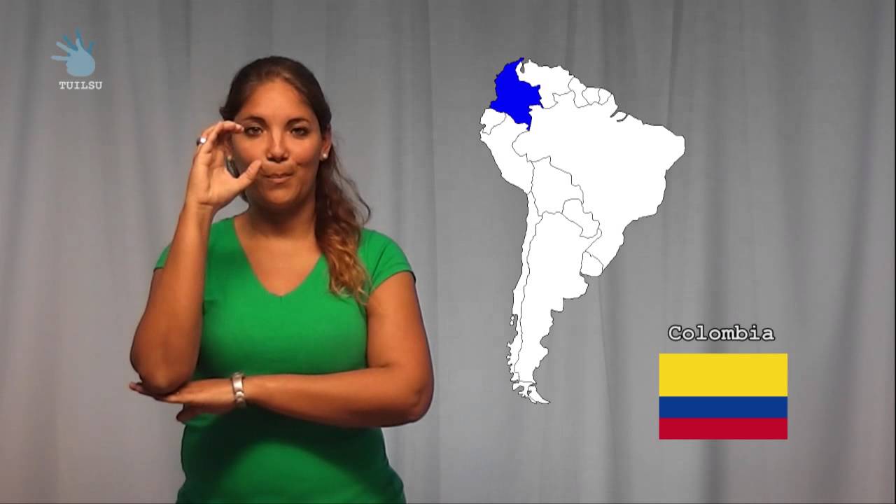 América del Sur (lengua de señas - señas propias de cada país)