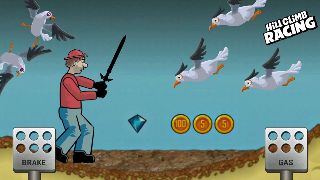 Hill Climb Racing Seagull vs All Vehicles | Game Time | Gameplay