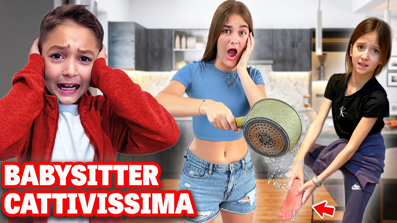 LA BABYSITTER SOFI BRUCIA IL PIEDE DI FIGLIACHIARA CON L'ACQUA BOLLENTE! FIGLIACHIARA PIANGE TANTO!
