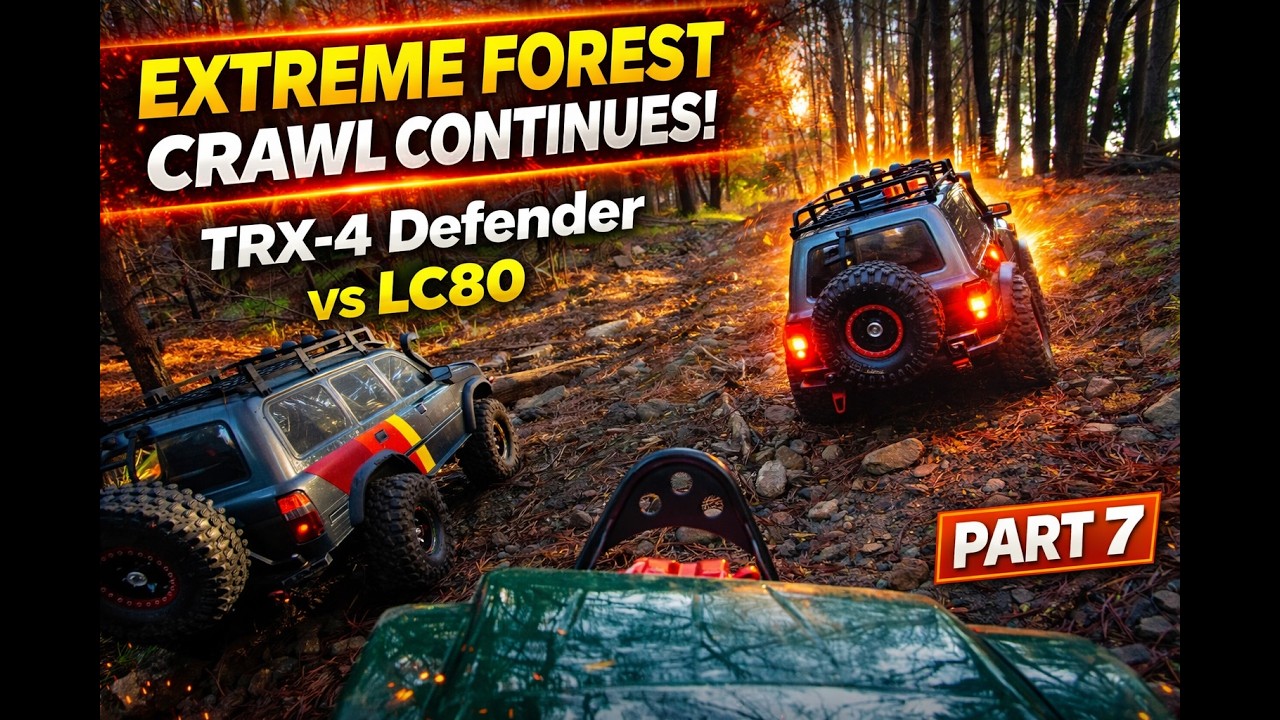 Extreme Forest Crawl Continues 🔥 | TRX-4 Defender vs FCX10 LC80