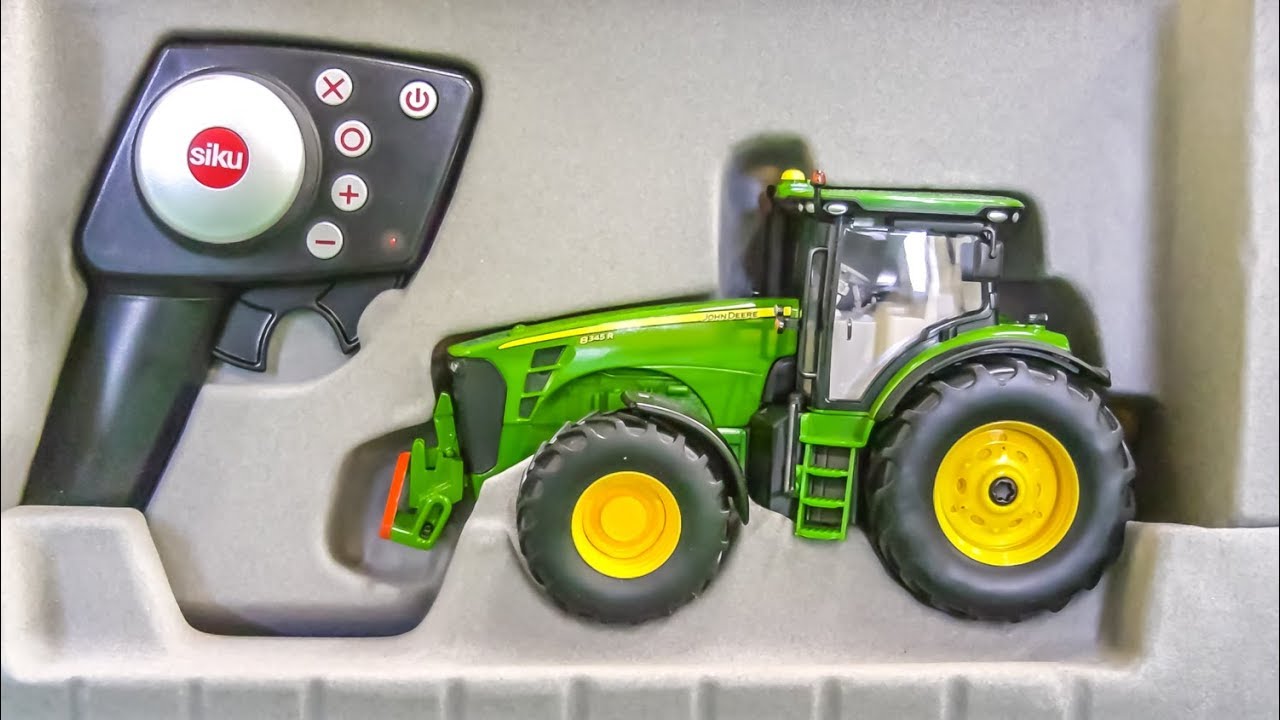 RC Tractor gets unboxed and tested! John Deere stuck!
