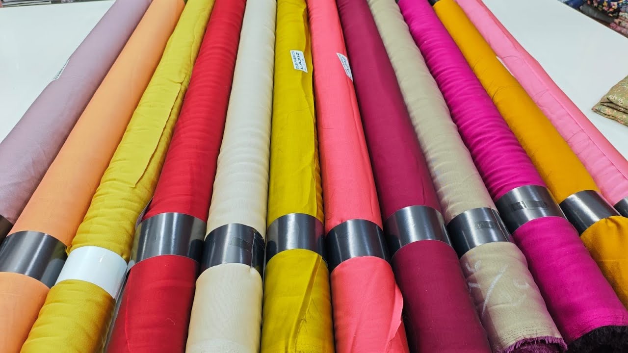 Shimmer silk plain fabric (for Designer Dresses)