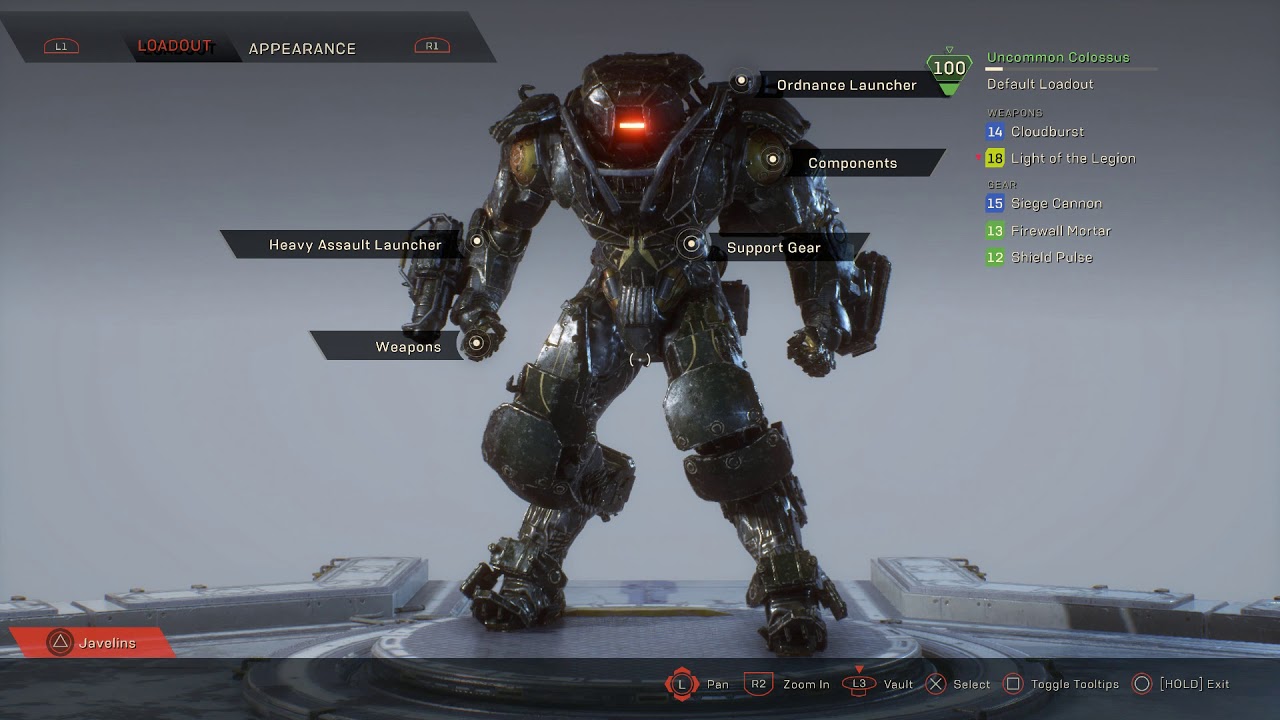 Anthem - Forge: Change Colossus Loadout: Unltimate Inscription & Guardian Insignia Gameplay (2019)