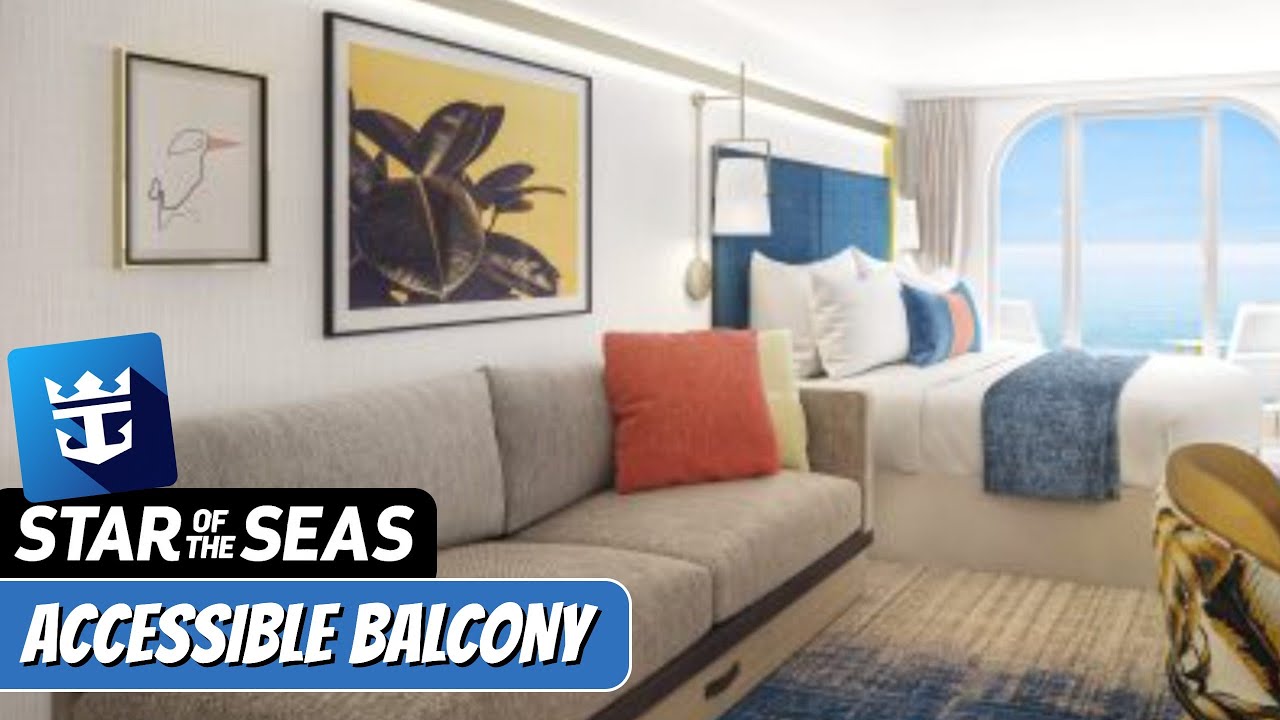 Star of the Seas | Accessible Ocean View Balcony Walkthrough Tour | Royal Caribbean 2025 | 4k