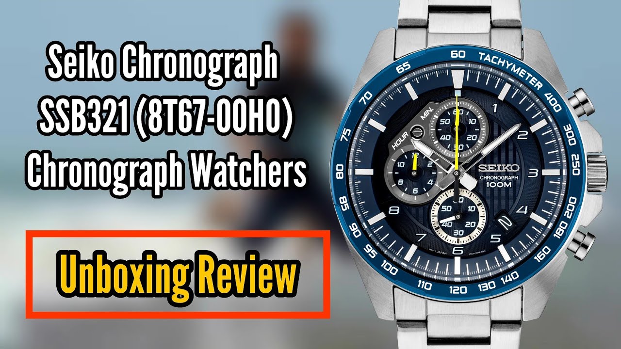 Seiko Motorsport Chronograph Blue Dial SSB321 Unboxing Review | Watch Repair Channel