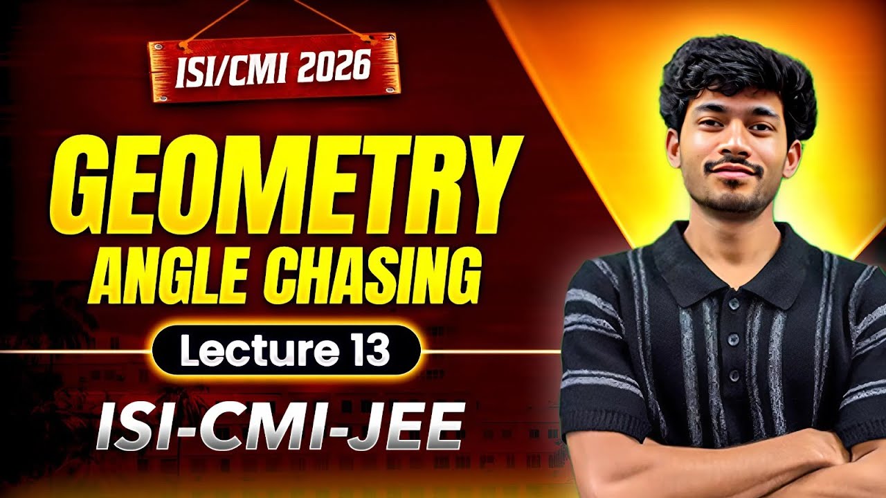 Geometry : Angle Chasing | IOQM, RMO, ISI, CMI, JEE Math | Sumit Sir | VOS