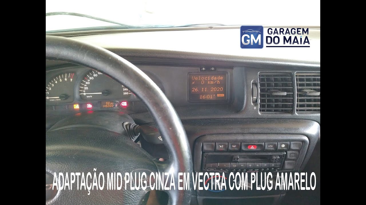 GM Vectra B - Como trocar MID plug amarelo pelo MID plug Cinza ( Computador de bordo)