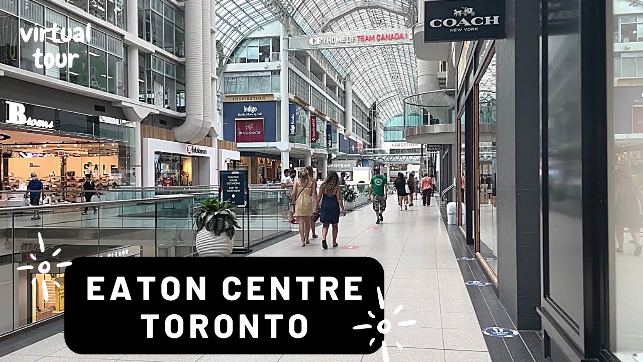 Walking TORONTO EATON CENTRE on a hot summer ☀️ day | Toronto Travel