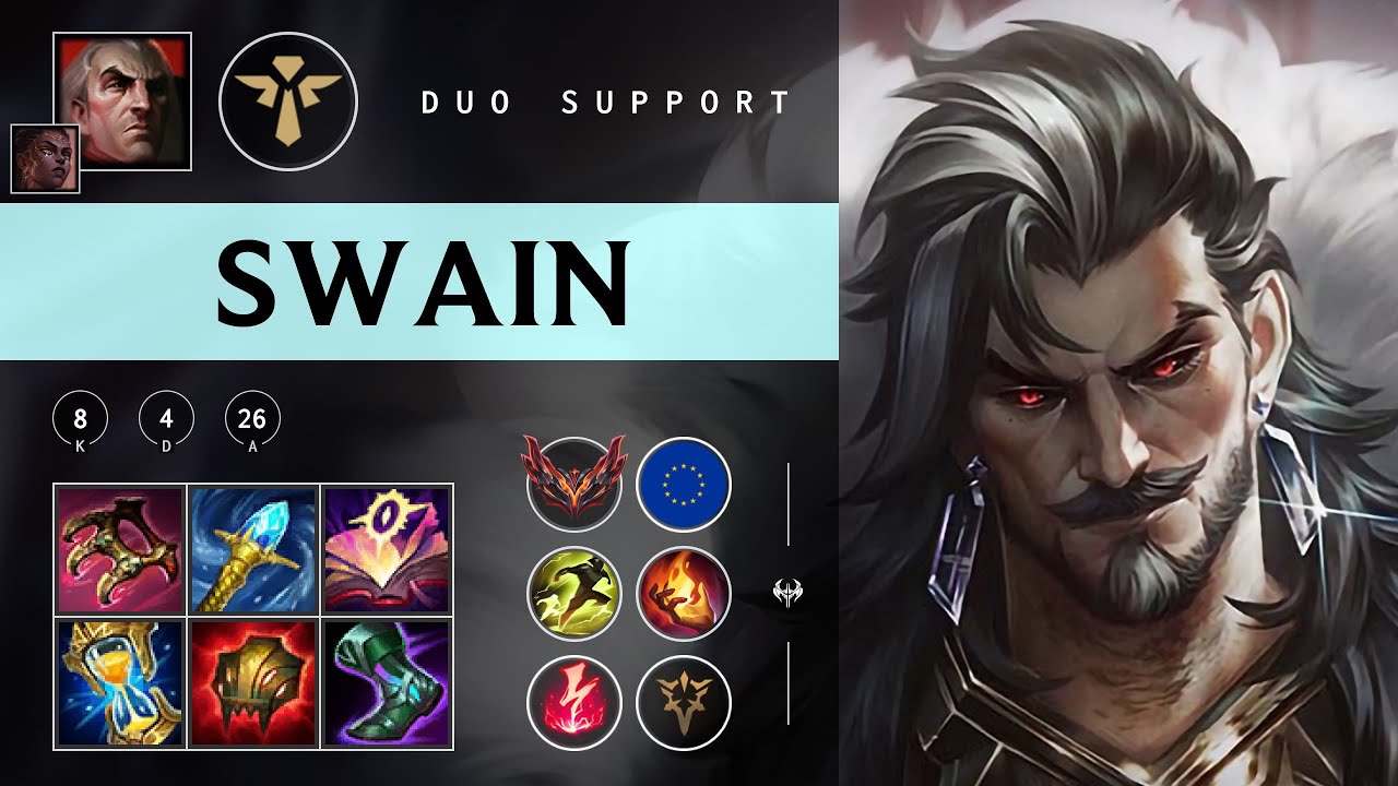 Swain Support vs Rakan - EUW Grandmaster Patch 25.24