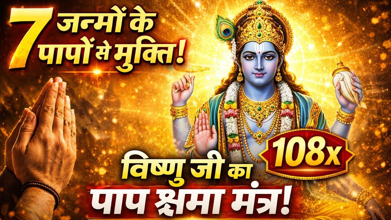 7 जन्मों के अपराध क्षमापन स्तोत्र | Prayer for Forgiveness of Sins | Shree Hari Aparadha Kshamapana 