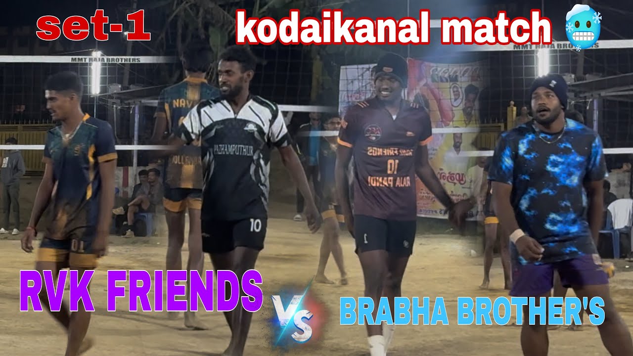 Set-1💥RVK Friends vs KVC Prabha Brothers🥵Fire Match🔥#viral #volleyball #libero #sports #trending 