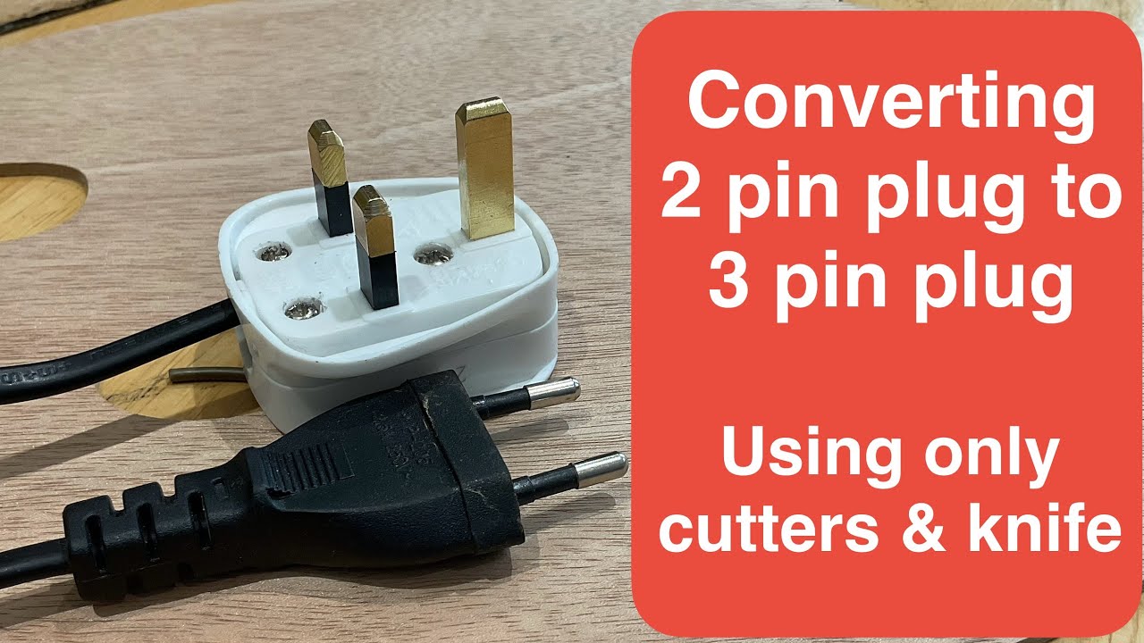 How to Replace a 2-Pin Plug with a UK 3-Pin Plug | Quick DIY Tutorial. DIY electrical repairs