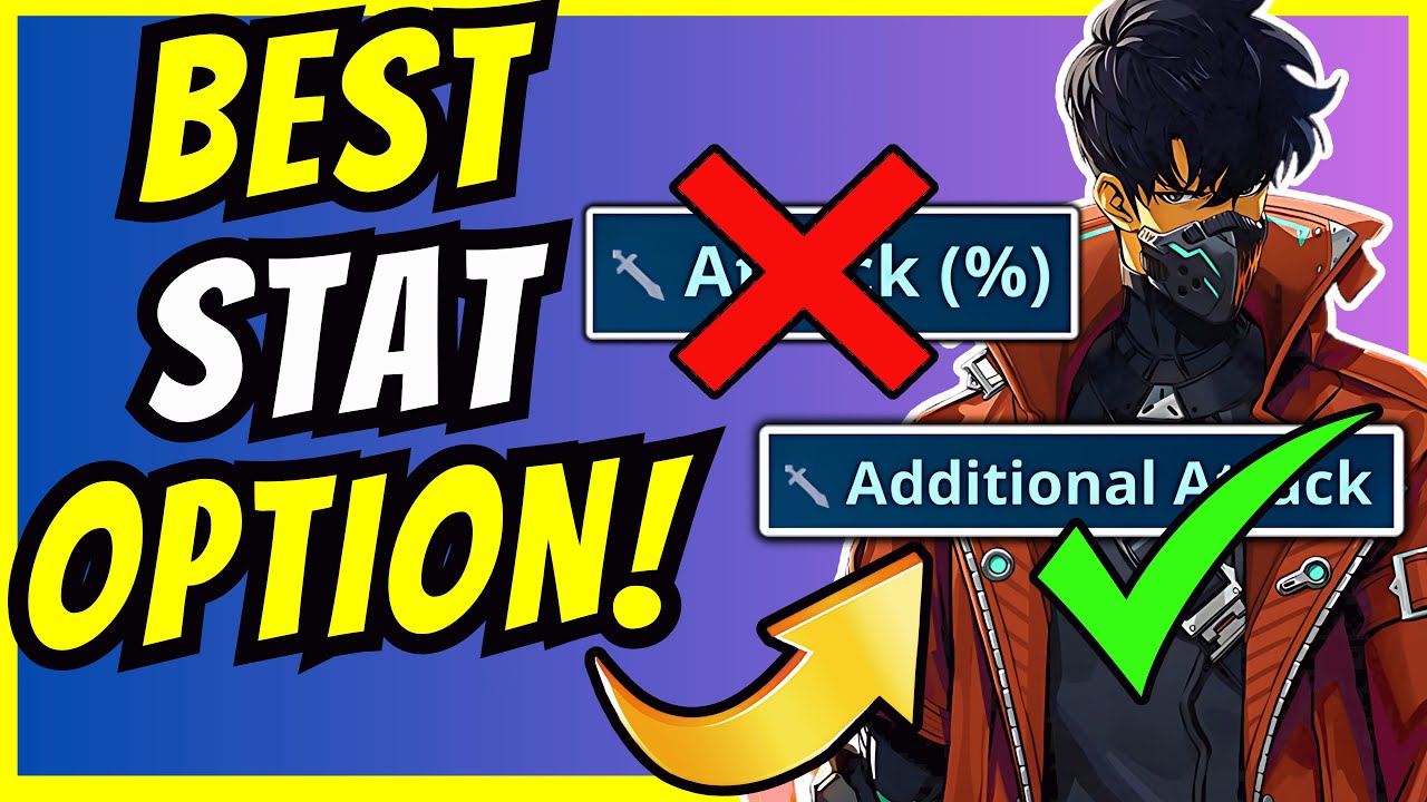 FLAT STATS ARE BETTER?! BEST STAT OPTION FOR HUNTERS AND JINWOO! [Solo Leveling: Arise]