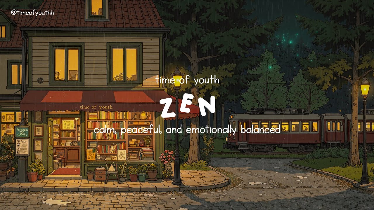 zen: calm, peaceful, and emotionally balanced | a peaceful piano with rain sound