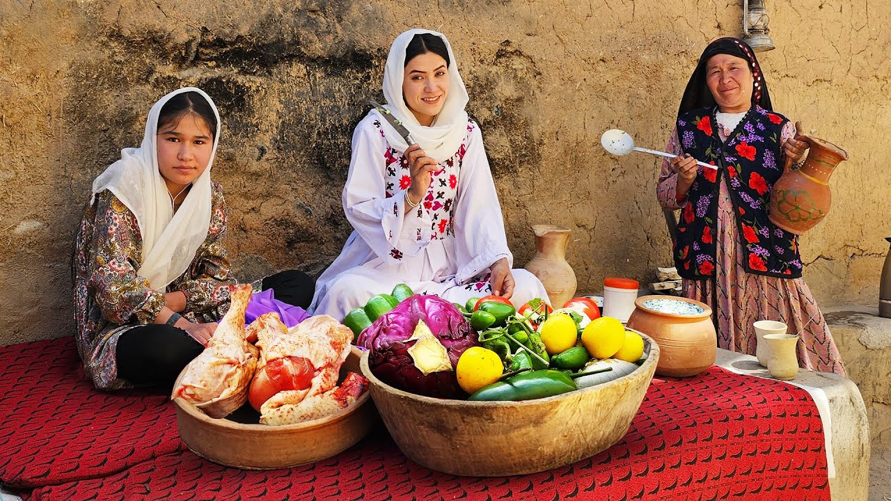 Traditional Afghan Food Made the Ancient Way | Farming & Cooking Life in Bamyan | Deh Lifestyle
