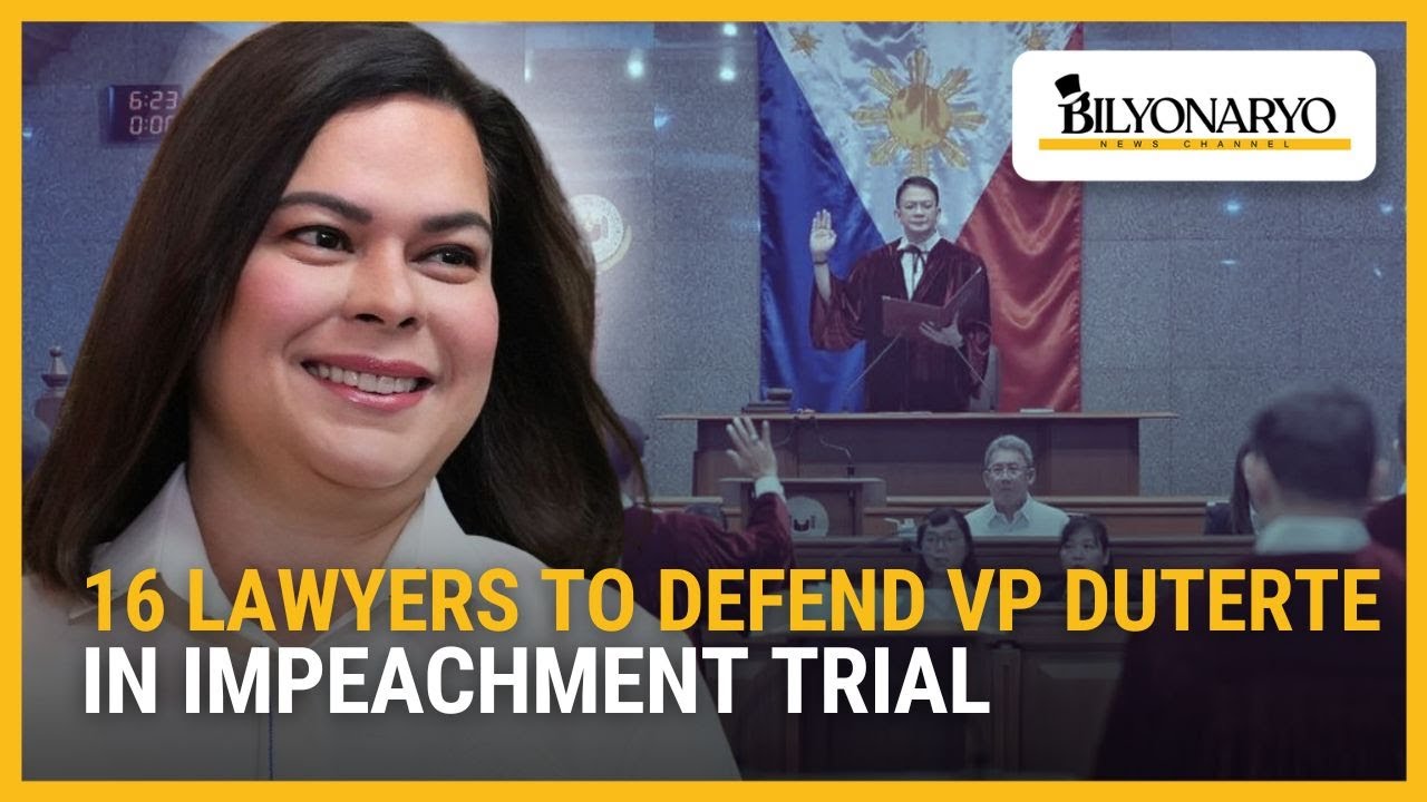 16 lawyers to defend VP Duterte in impeachment trial | Newsfeed@Noon