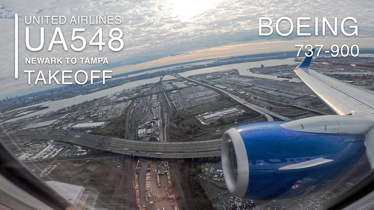 Takeoff [4K]: UA548 - Newark Liberty International (EWR) Airport - Boeing 737-900 - EWR to TPA