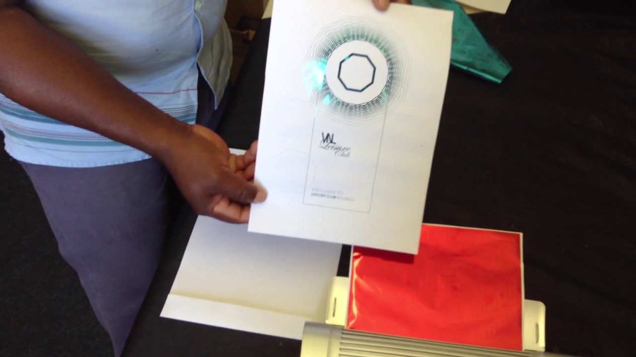 Dr G - the foil printing specialist demonstrates Toner foil printing technology