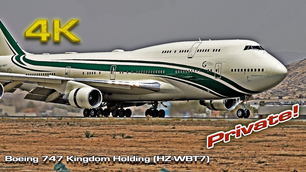 Boeing 747 Kingdom Holding (HZ-WBT7) Private Jet!