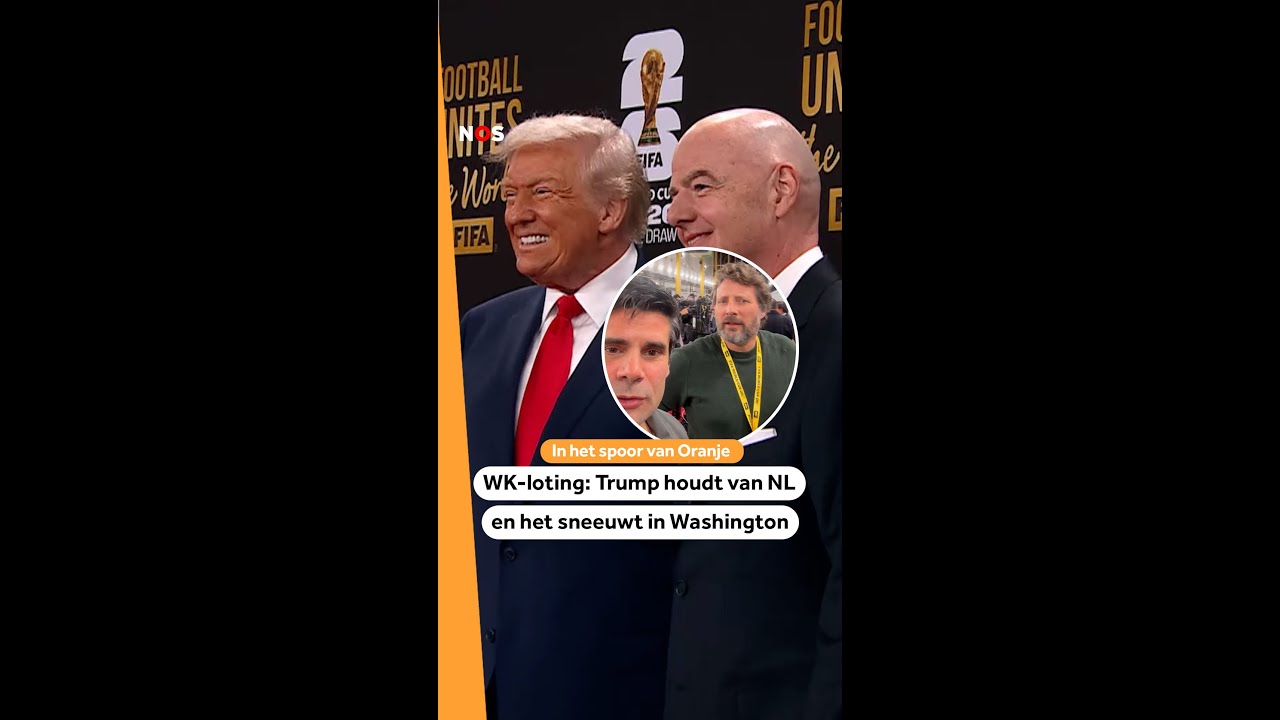 WK-LOTING: Trump HOUDT VAN NL & sneeuw in WASHINGTON! ❄️🟠 | In het spoor van Oranje