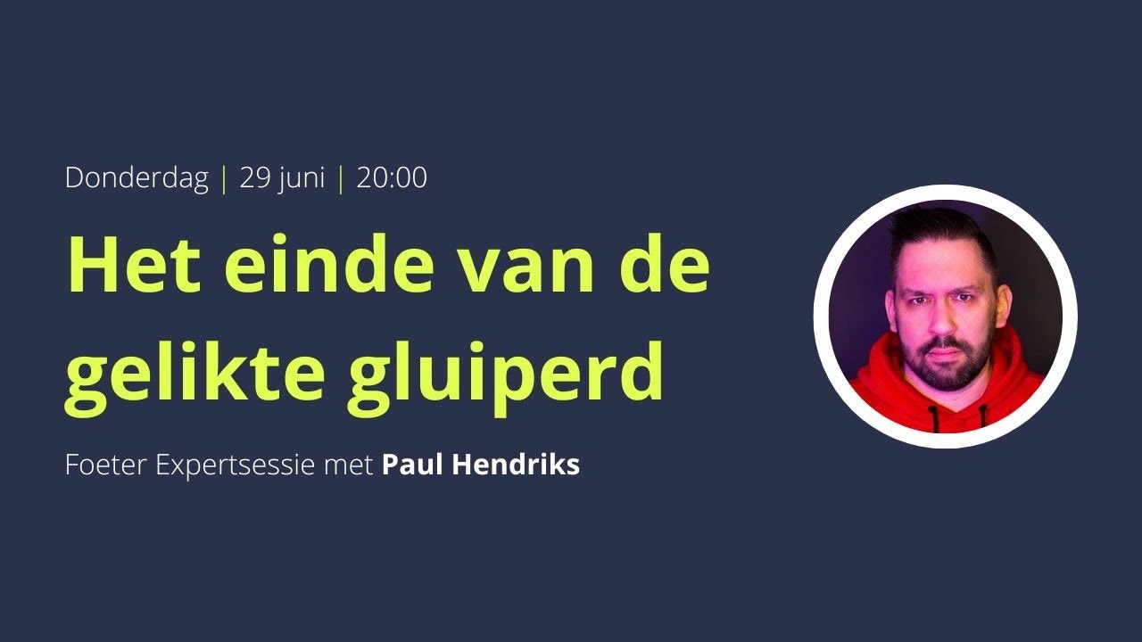 Foeter expertsessie: Het einde van de gelikte gluiperd
