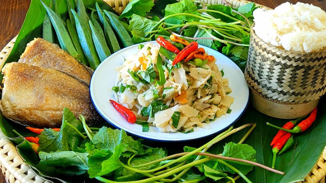 How To : Lao Soop Naw Mai Som | Sour Bamboo Salad