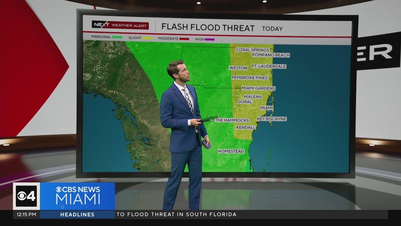 More rounds of rain, thunderstorms expected to push across South Florida on Tuesday afternoon