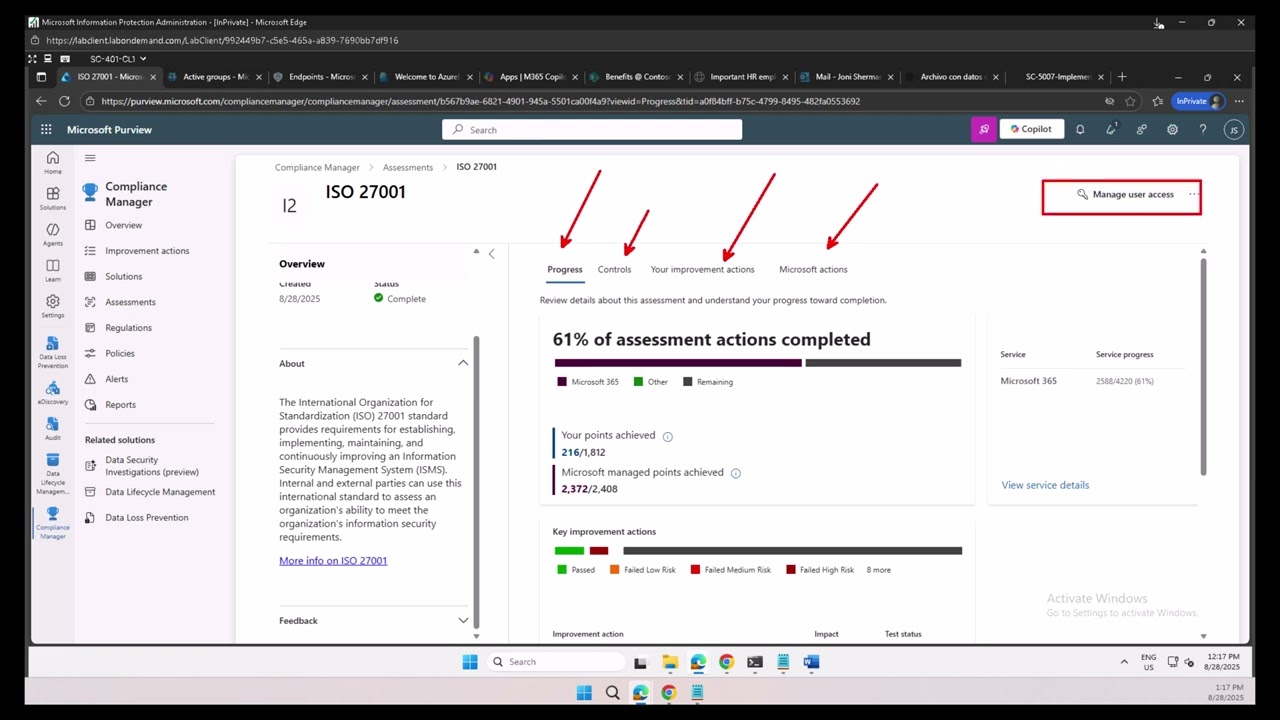 SC-401 - Compliance Manager - Purview - ISO 42001 - EU AI ACT - NIST AI RMF @MicrosoftLearn