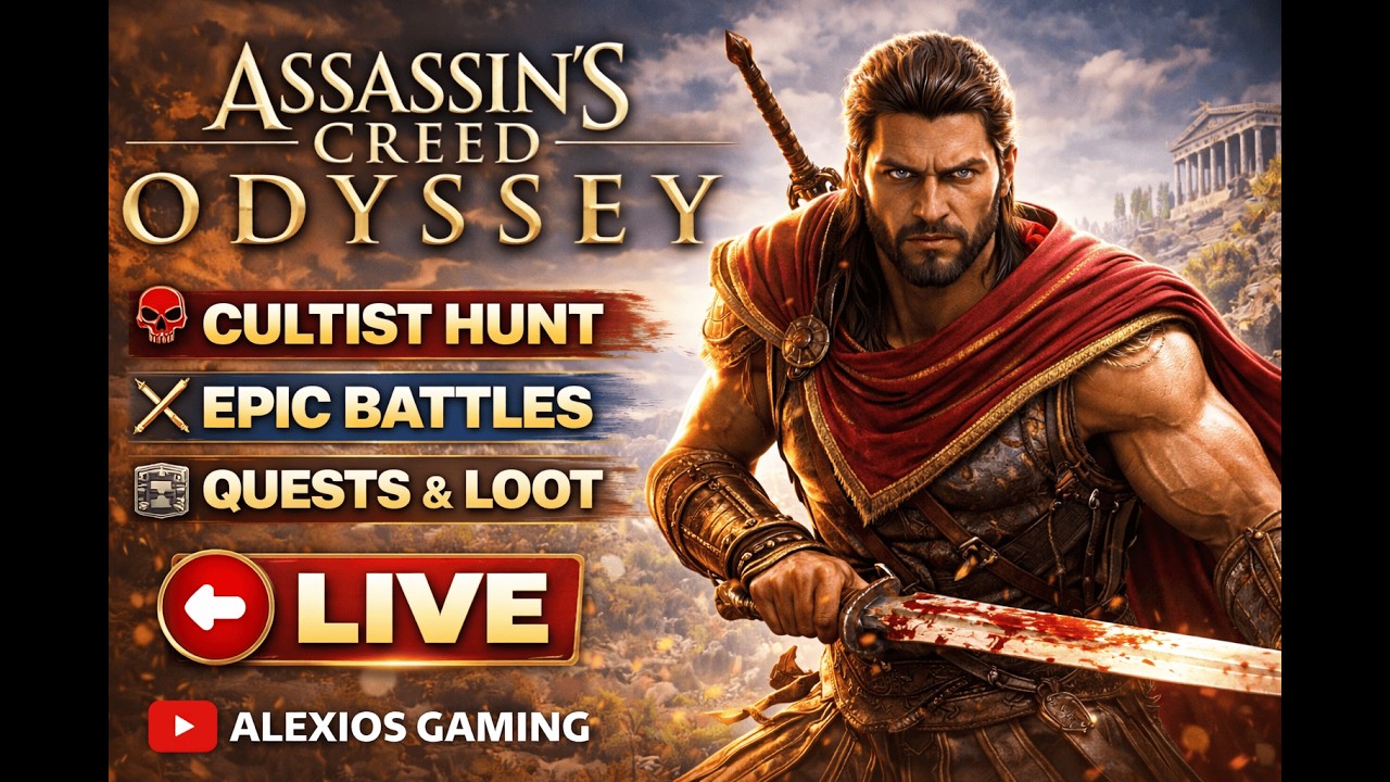 AC Odyssey Live – Legendary Fights, Cultists, Quests & Exploration! 🔥 #livestream #india #acodyssey