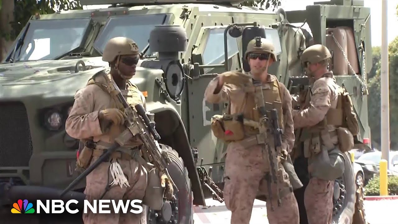 Marines arrive in LA as part of Trump&rsquo;s new deployment